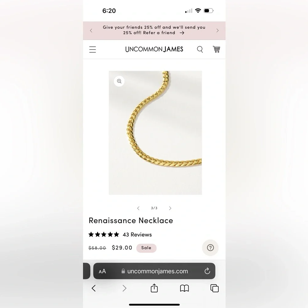 Uncommon James Gold 14K Gold Plated Brass Jewelry - Picture 5 of 15